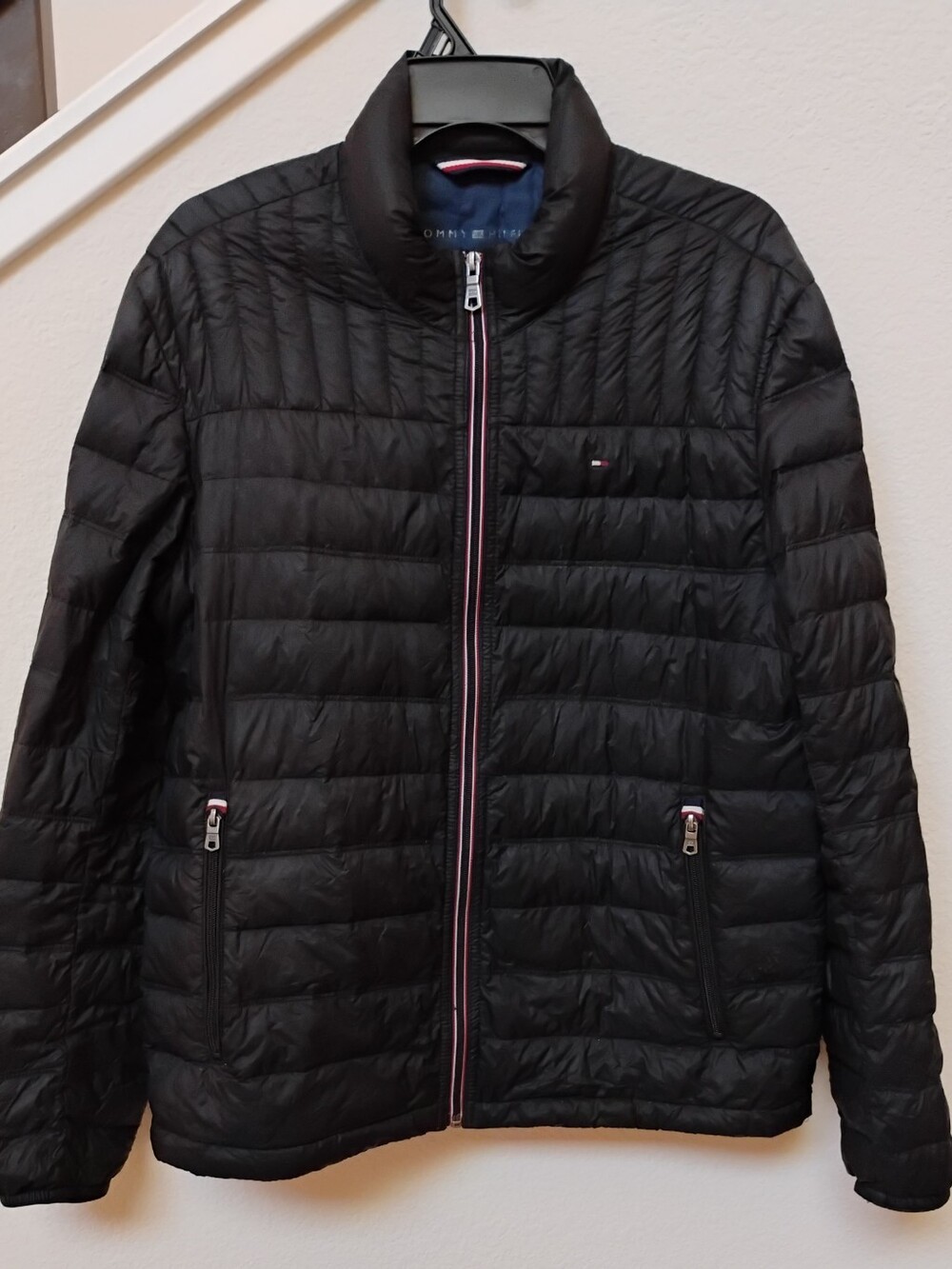Tommy Hilfiger Men's Black Quilted Packable Jacket